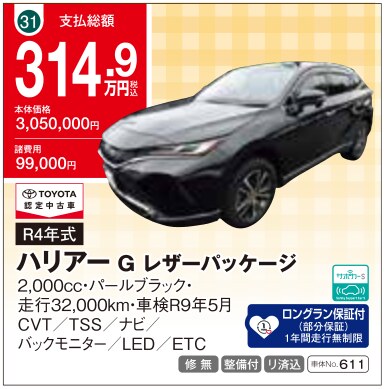 ユーカーランド久山 展示中古車 No.31